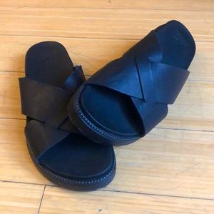 Sorel Black Sandal